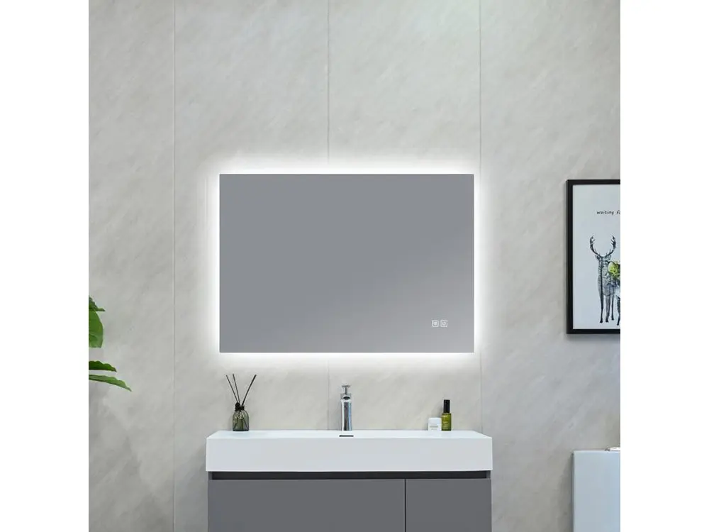 LuxuryBain- Miroir de Salle de Bain LED à luminosité Variable 90x60cm LB-85070-90-60