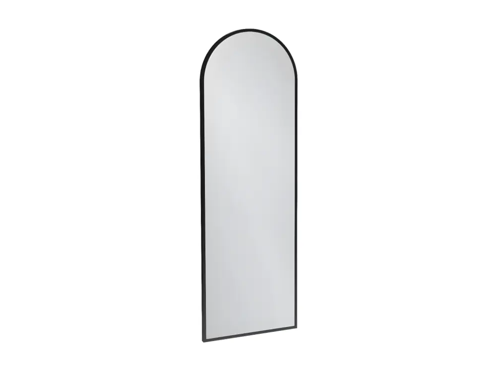 Miroir de salle de bain JACOB DELAFON grande hauteur Silhouette 120x40cm, laqué Noir satiné