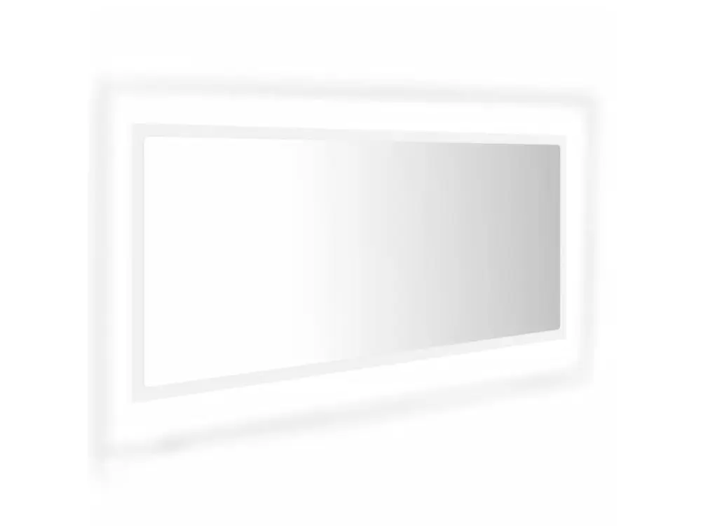 Miroir à LED de salle de bain Blanc 100x8,5x37