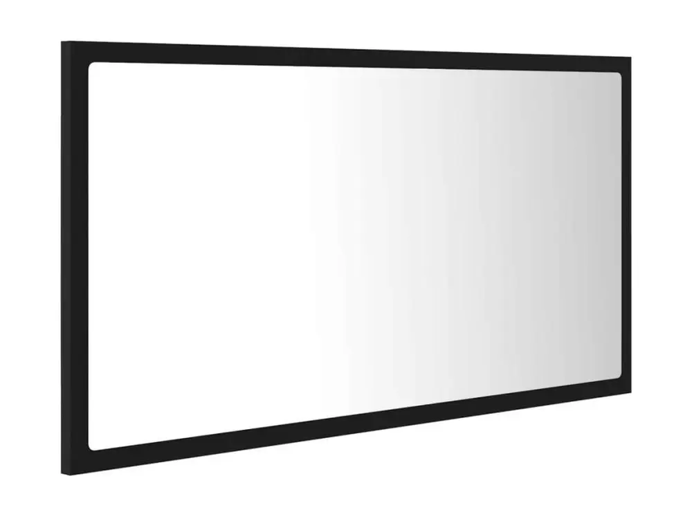 Miroir LED de salle de bain Noir 80x8,5x37