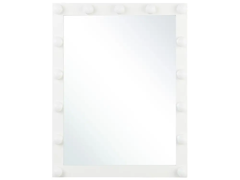 Miroir blanc 40 x 50 cm avec LED ODENAS