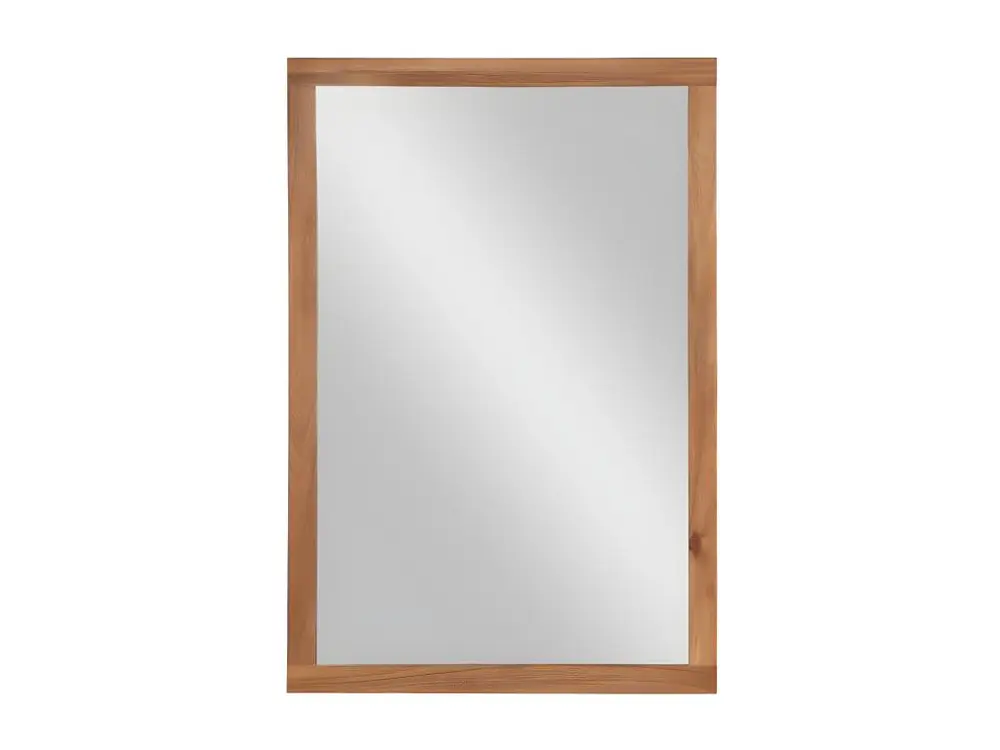 Miroir rectangle avec contour en bois d'acacia - 90 x 60 cm - SEPANG