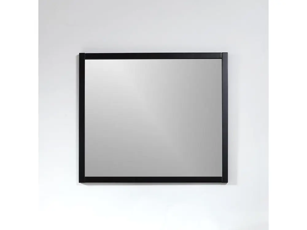 Miroir rectangulaire SMART 80x70cm avec cadre noir mat