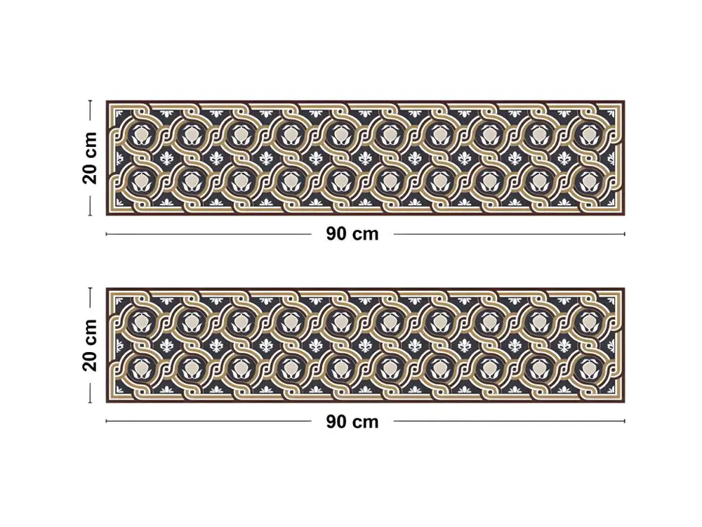 Bandeau ALU lot de 2 L 90xH 20cm - Venezia Bourgogne - Aluminium composite