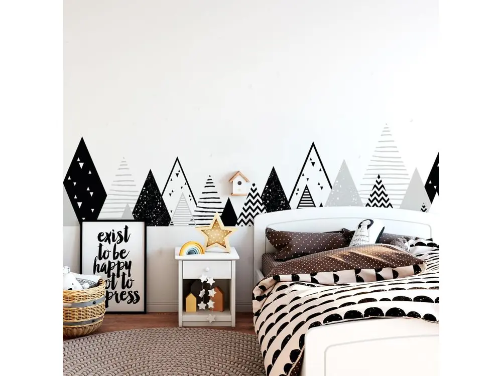 Stickers enfant montagnes scandinaves manonka 110 x 185 cm