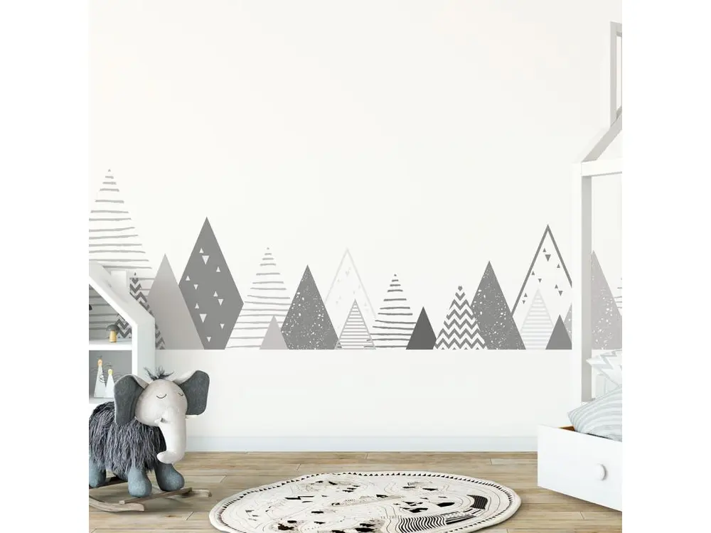 Stickers enfant montagnes scandinaves grishka 120 x 200 cm