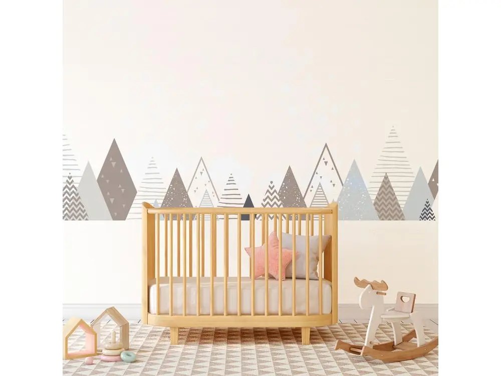 Stickers enfant montagnes scandinaves valenrika 60 x 100 cm