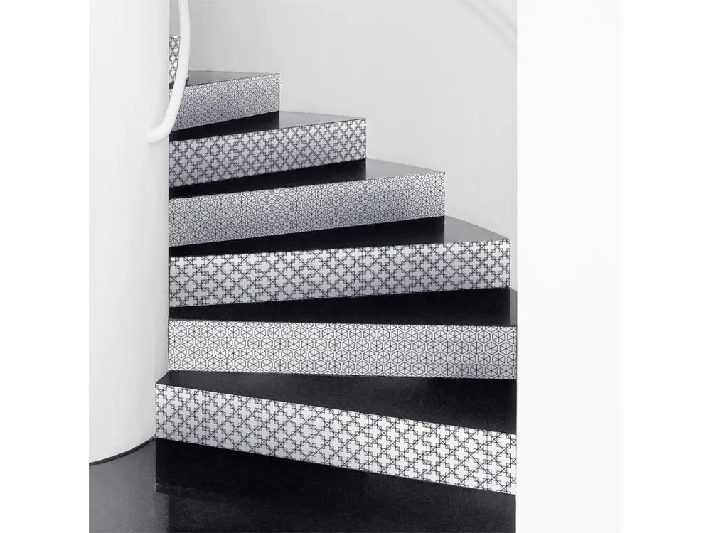 Stickers adhésifs escalier carrelages contremarche - GUDRUN - 38x133cm