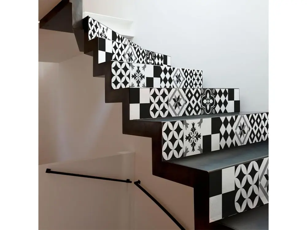 Stickers adhésifs escalier carrelages contremarche - PINOCITO - 36x126cm