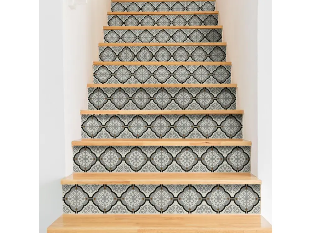 Stickers adhésifs escalier carrelages contremarche - SERENA - 37x129.5cm