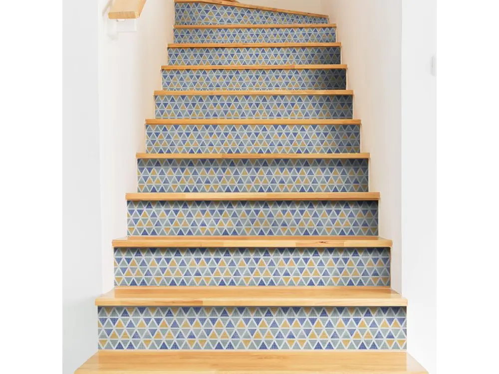 Stickers adhésifs escalier carrelages contremarche - ANITRA - 41x143.5cm