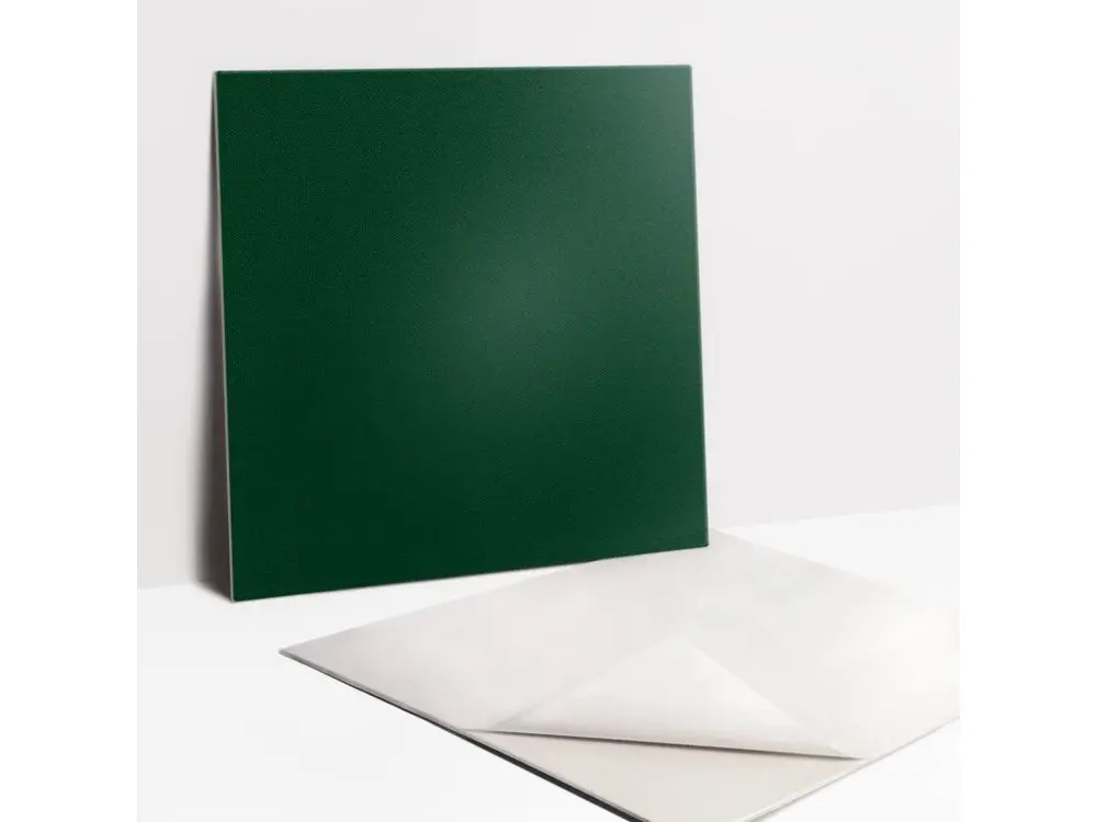 Carrelage autocollant - vinyle - Coloris vert 9x30x30