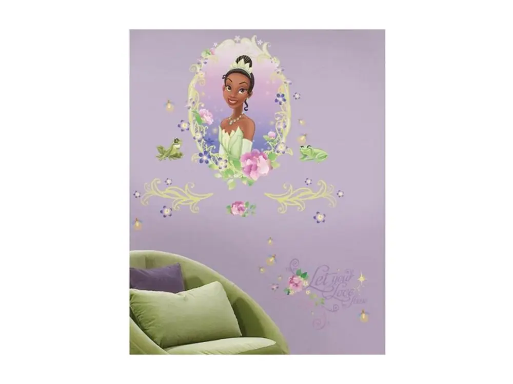 Grand sticker mural La Princesse et la Grenouille