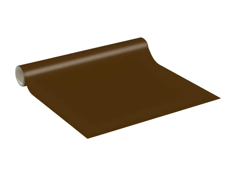 Rouleau adhésif décoratif Vinyle au Mètre - Sticker Lavable Imperméable Mur Cuisine Meubles - 60cmx8m - Chocolat