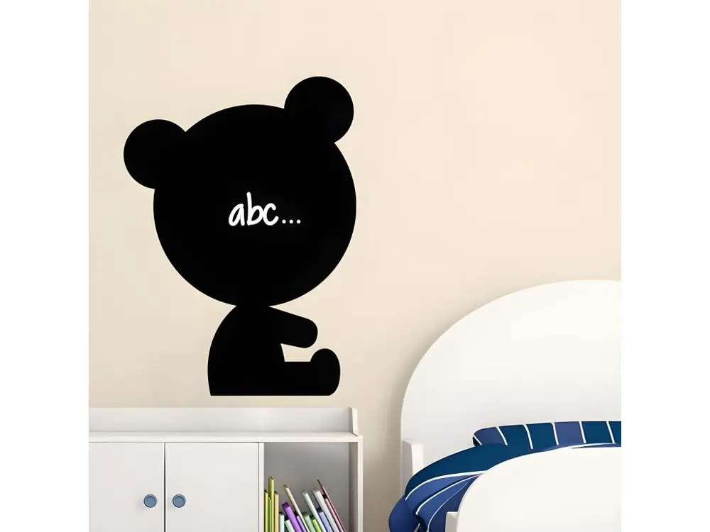 Sticker ardoise tableau noir - stickers muraux adhésif effaçable - DESIGN NOUNOURS - 40x30cm