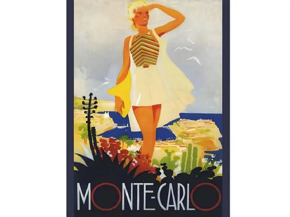 Affiche rectangulaire Monaco