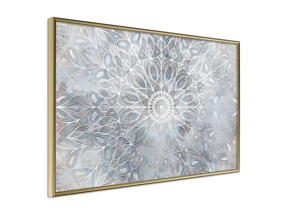 Affiche Murale Encadrée "Winter Mandala" 60 x 40 cm Or