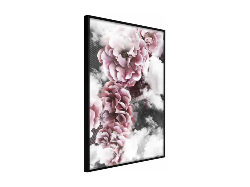 Affiche Murale Encadrée "Divine Flowers" 30 x 45 cm Noir