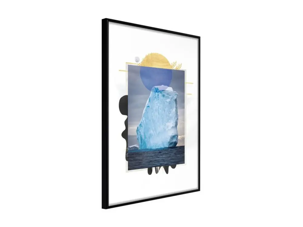 Affiche Murale Encadrée "Tip of the Iceberg" 40 x 60 cm Noir