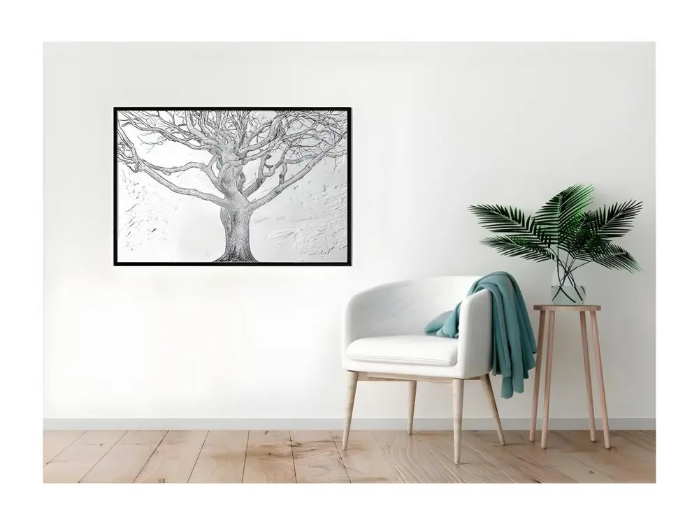 Affiche Murale Encadrée "Tangled Branches" 45 x 30 cm Noir