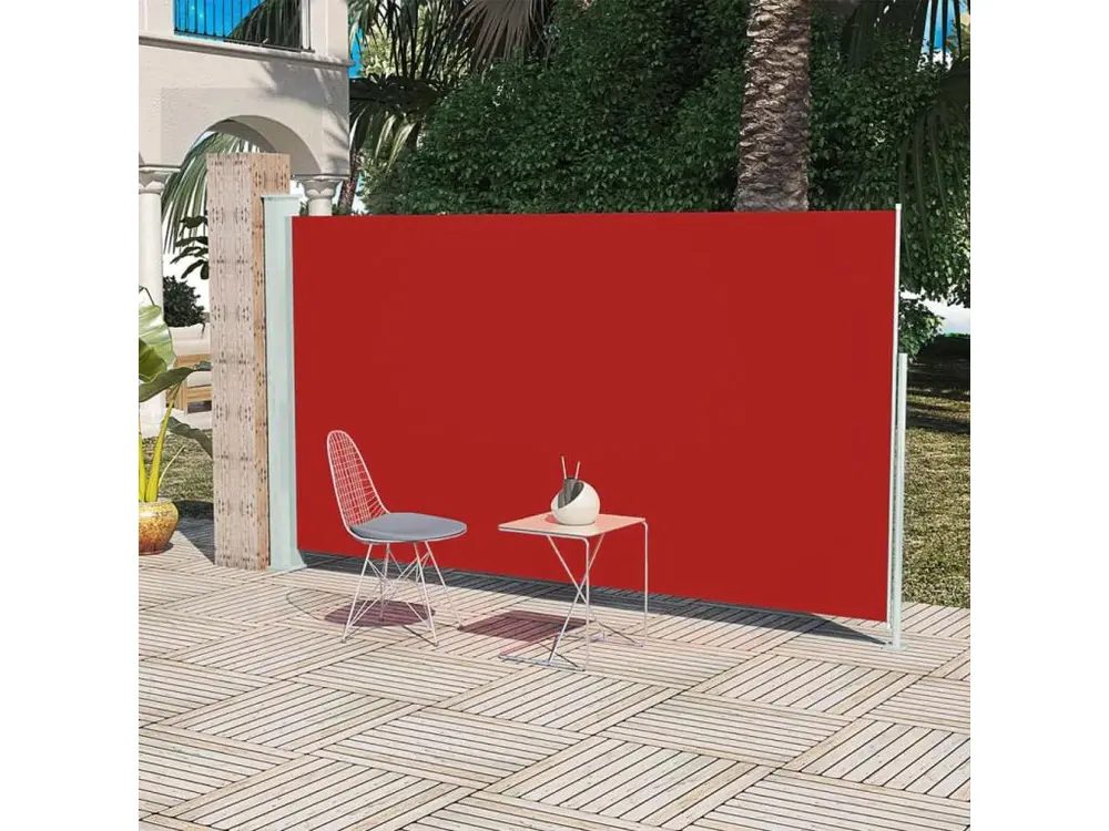 Auvent latéral de patio 160x300 cm Rouge