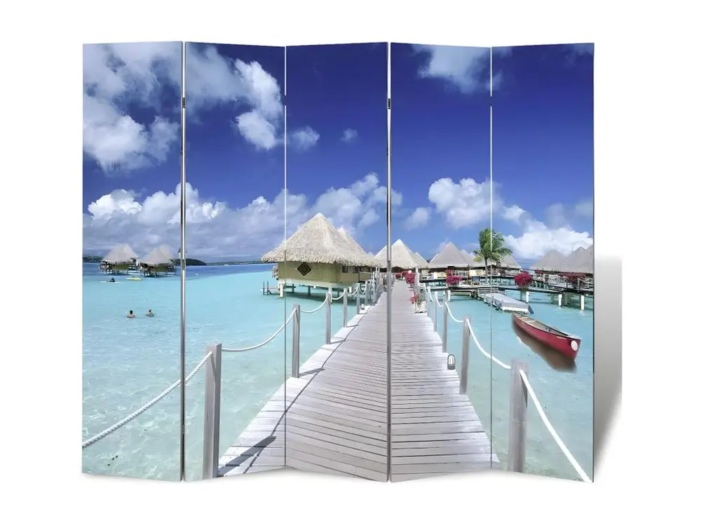 Cloison de séparation pliable 200 x 170 cm Plage