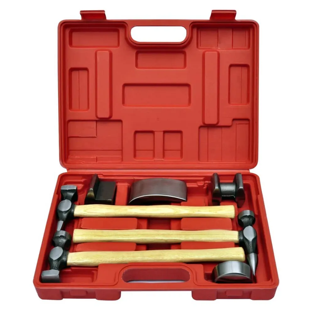 Kit de marteaux de carrosserie de voiture et de bosses 7 pcs