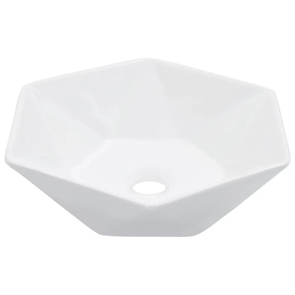 Lavabo 41x36,5x12 cm Céramique Blanc