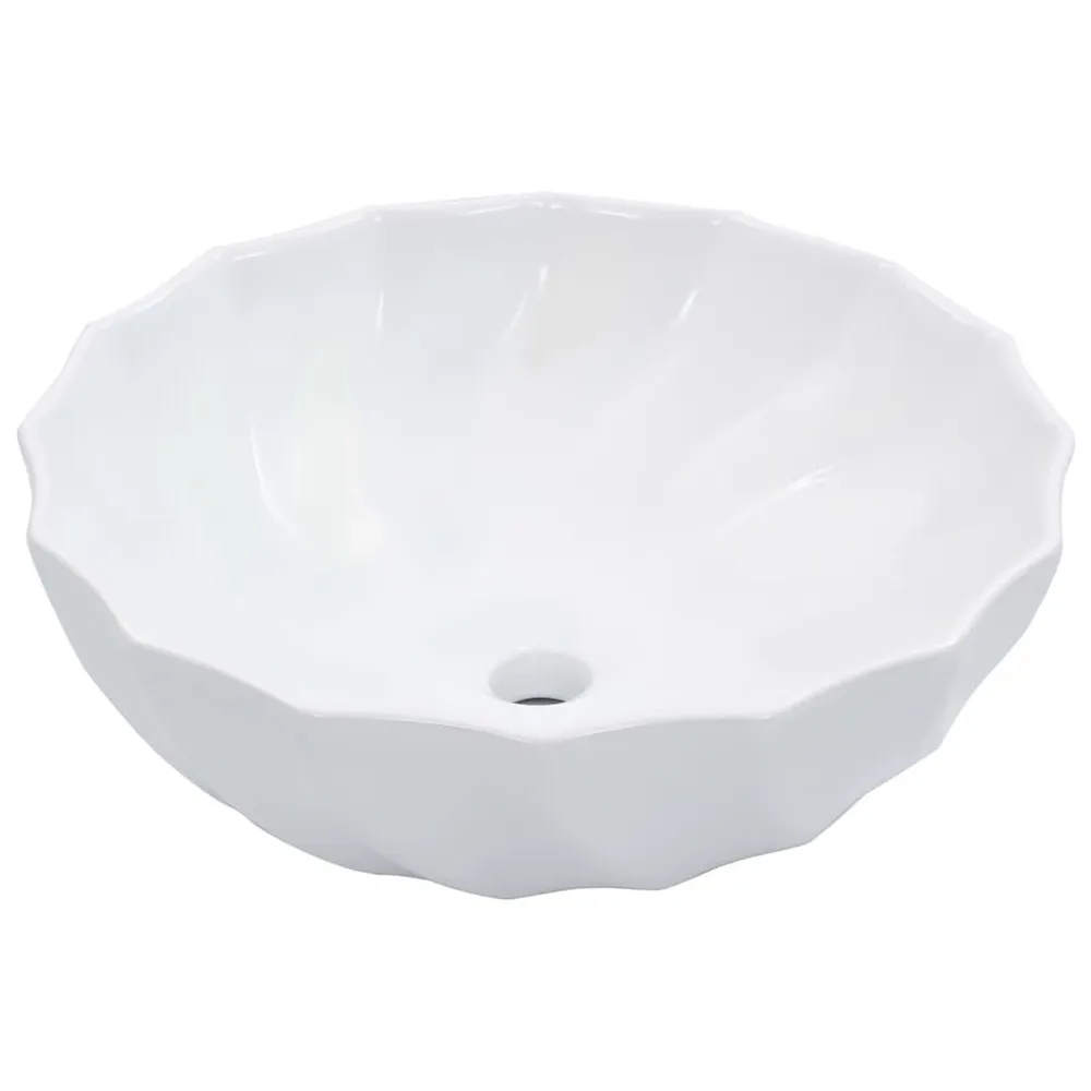 Lavabo 46x17 cm Céramique Blanc