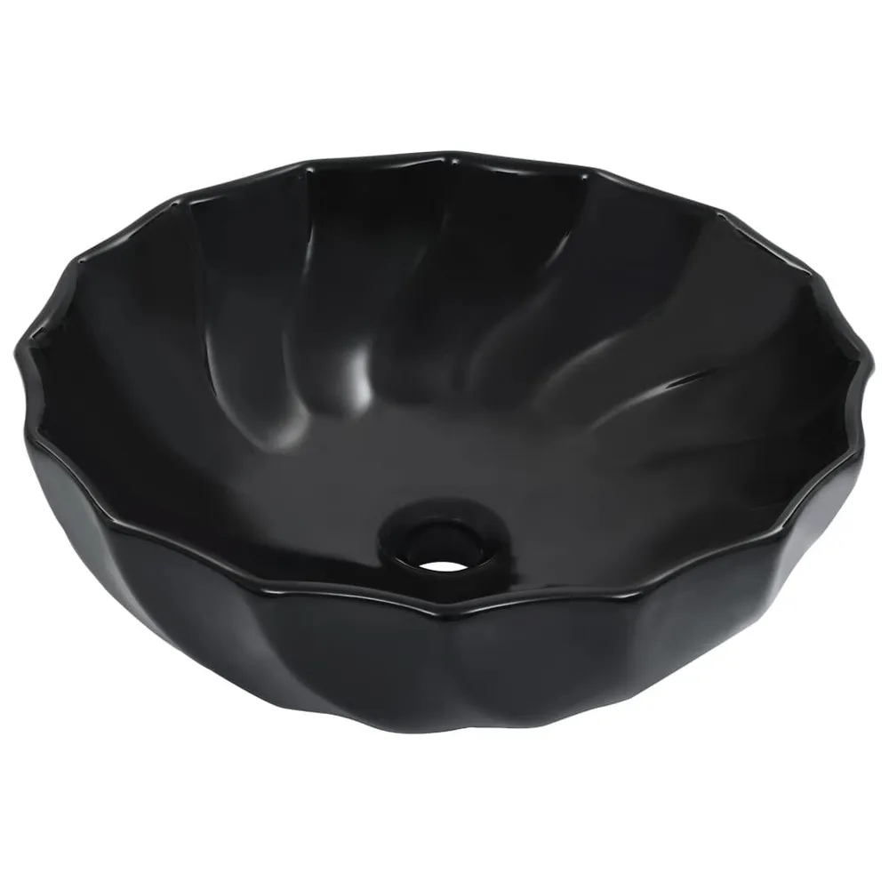 Lavabo 46x17 cm Céramique Noir