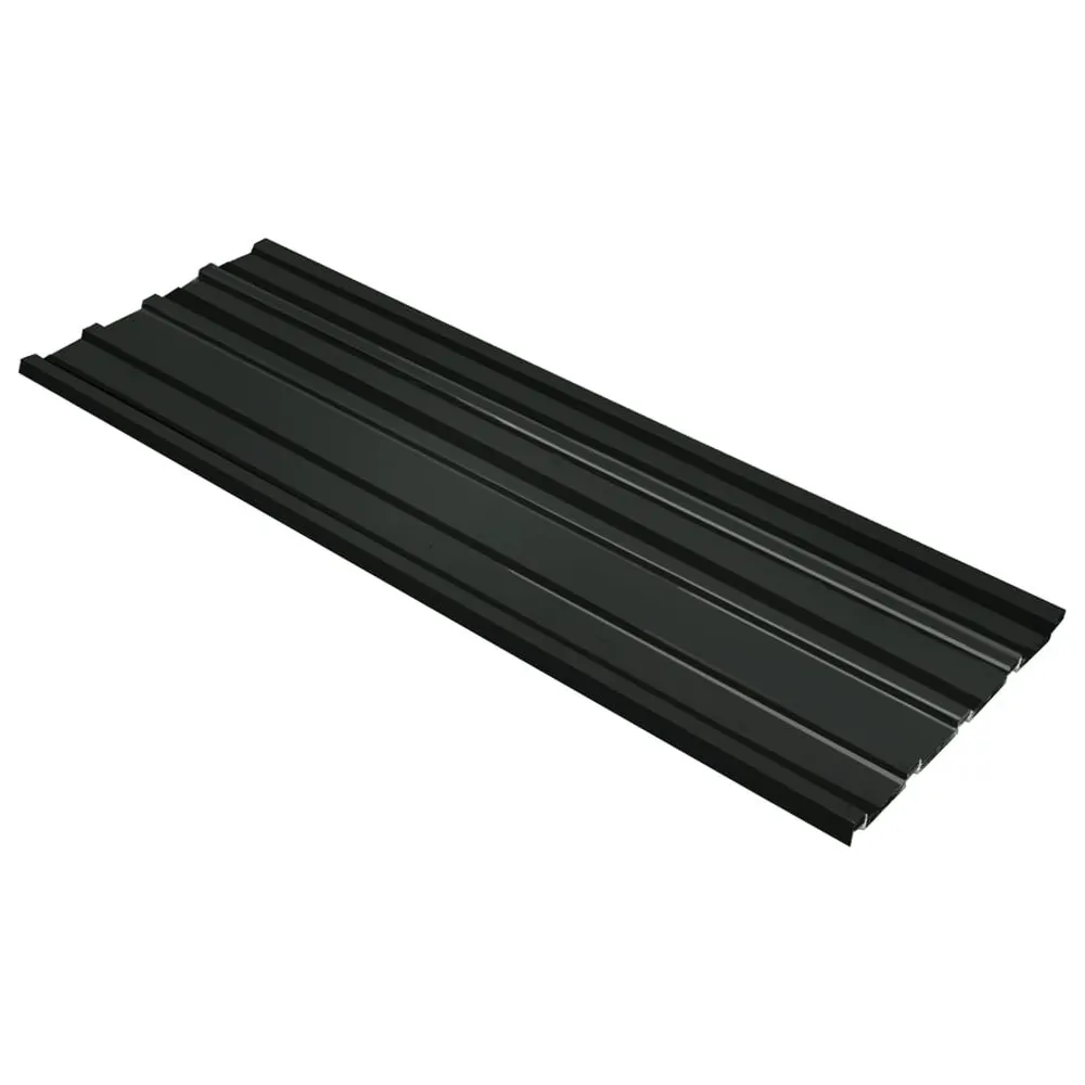 Panneaux de toiture 12 pcs Acier galvanisé Anthracite