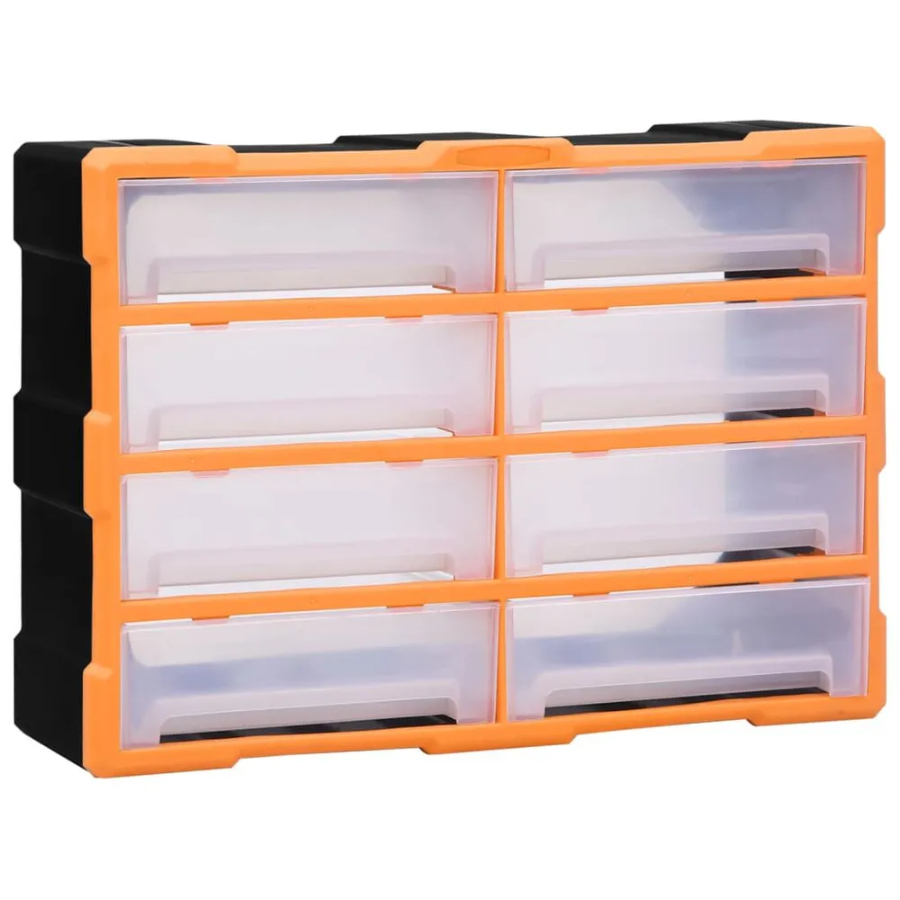 Organisateur multi-tiroirs avec 8 grands tiroirs 52x16x37 cm