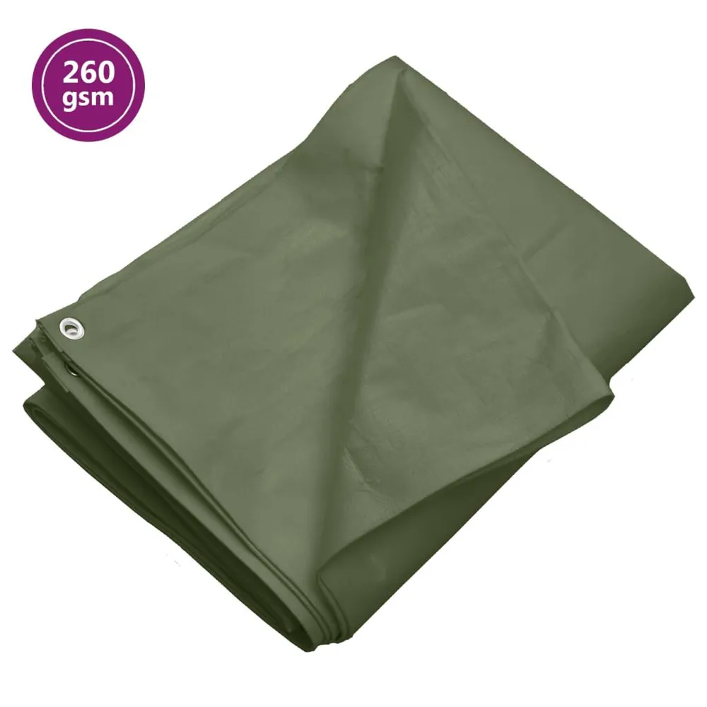 Bâche 260 g/m² 3x4 m Vert PEHD