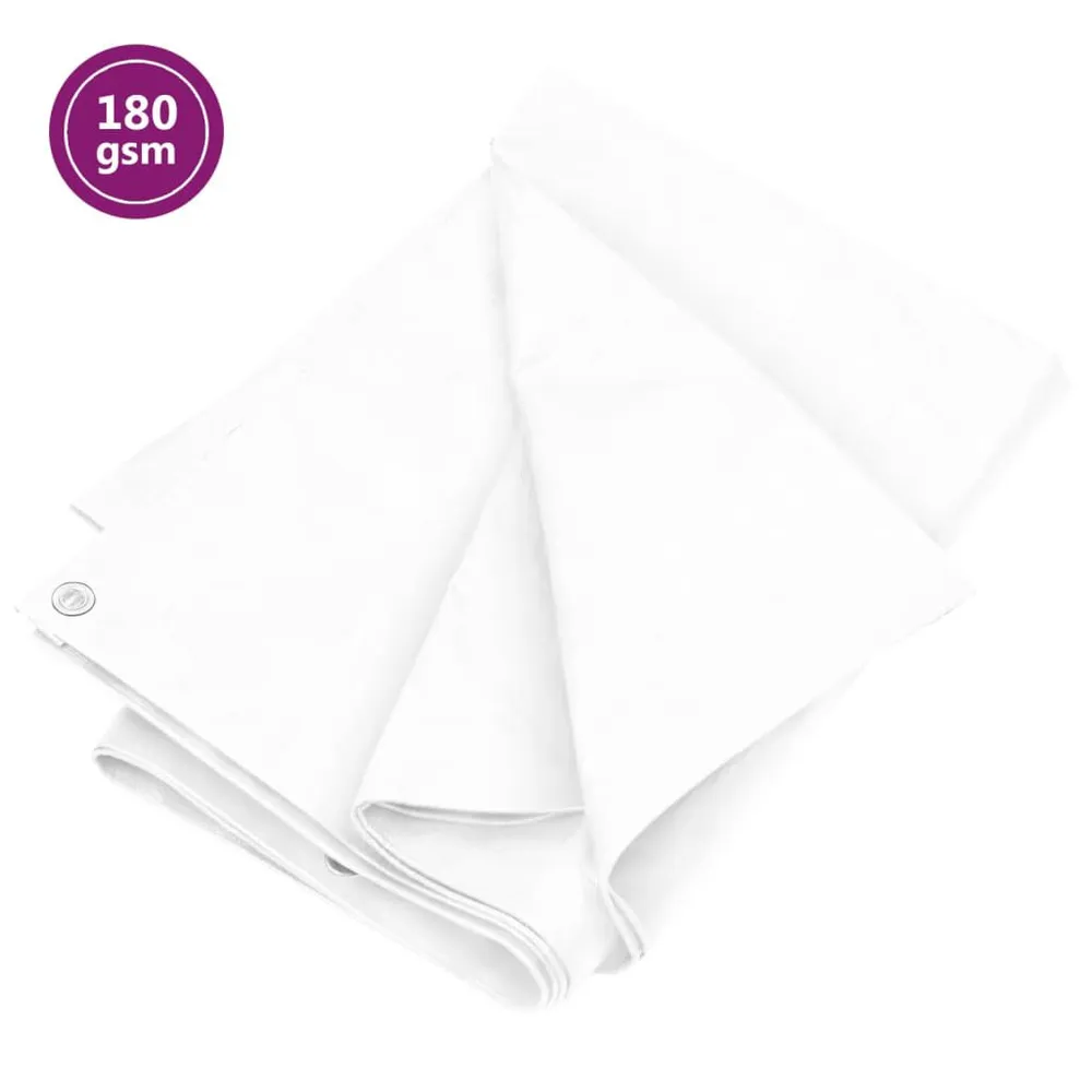 Bâche 180 g/m² 2x3 m Blanc PEHD