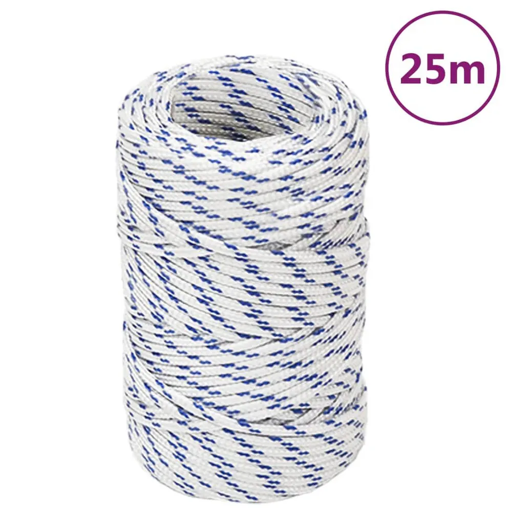 Corde de bateau Blanc 2 mm 25 m Polypropylène