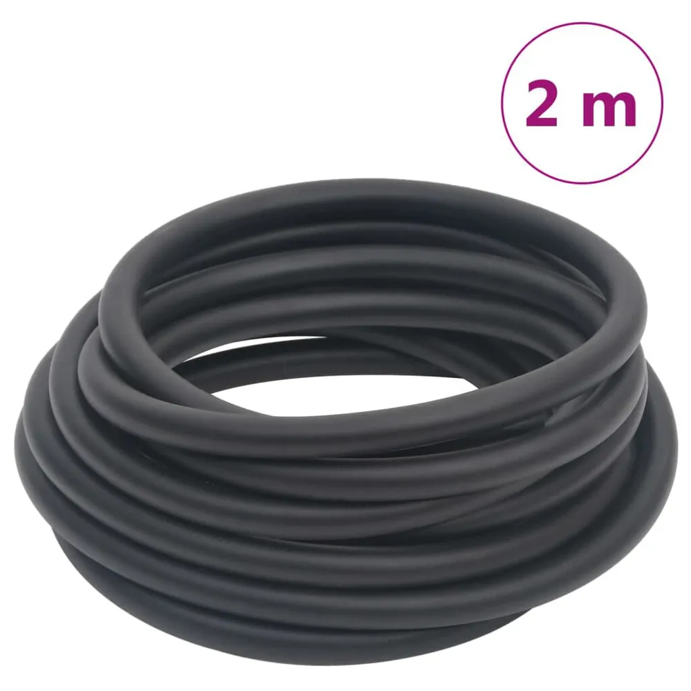 Tuyau d'air hybride noir 0,6" 2 m caoutchouc et PVC