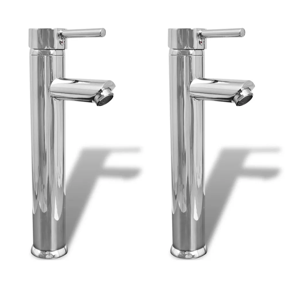 Mitigeurs de salle de bain 2 pcs Chrome