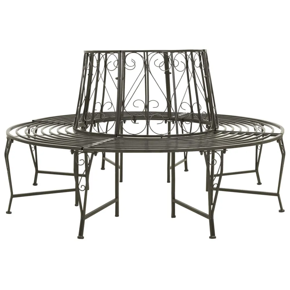 Banc circulaire de jardin 160 cm Acier