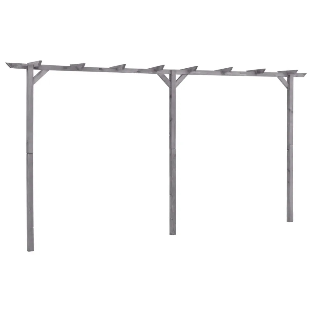 Pergola de jardin Gris 400x40x205 cm Bois de pin imprégné