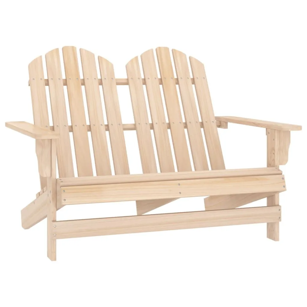 Chaise de jardin Adirondack 2 places bois de sapin massif