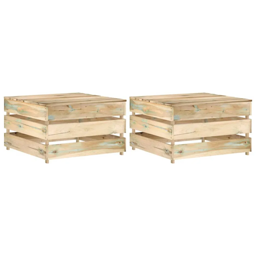 Tables palette de jardin 2 pcs Bois de pin imprégné