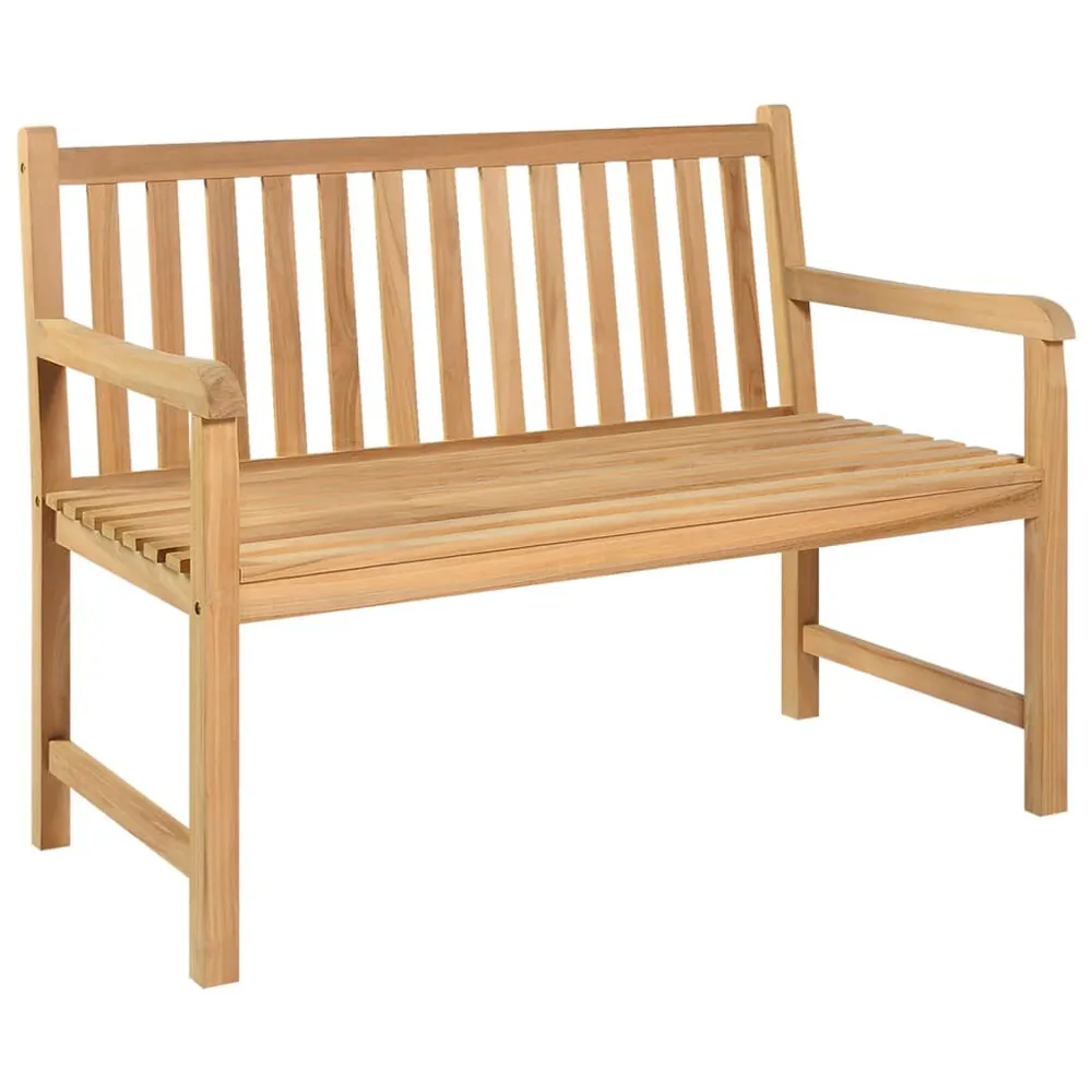 Banc de jardin 114 cm bois de teck solide