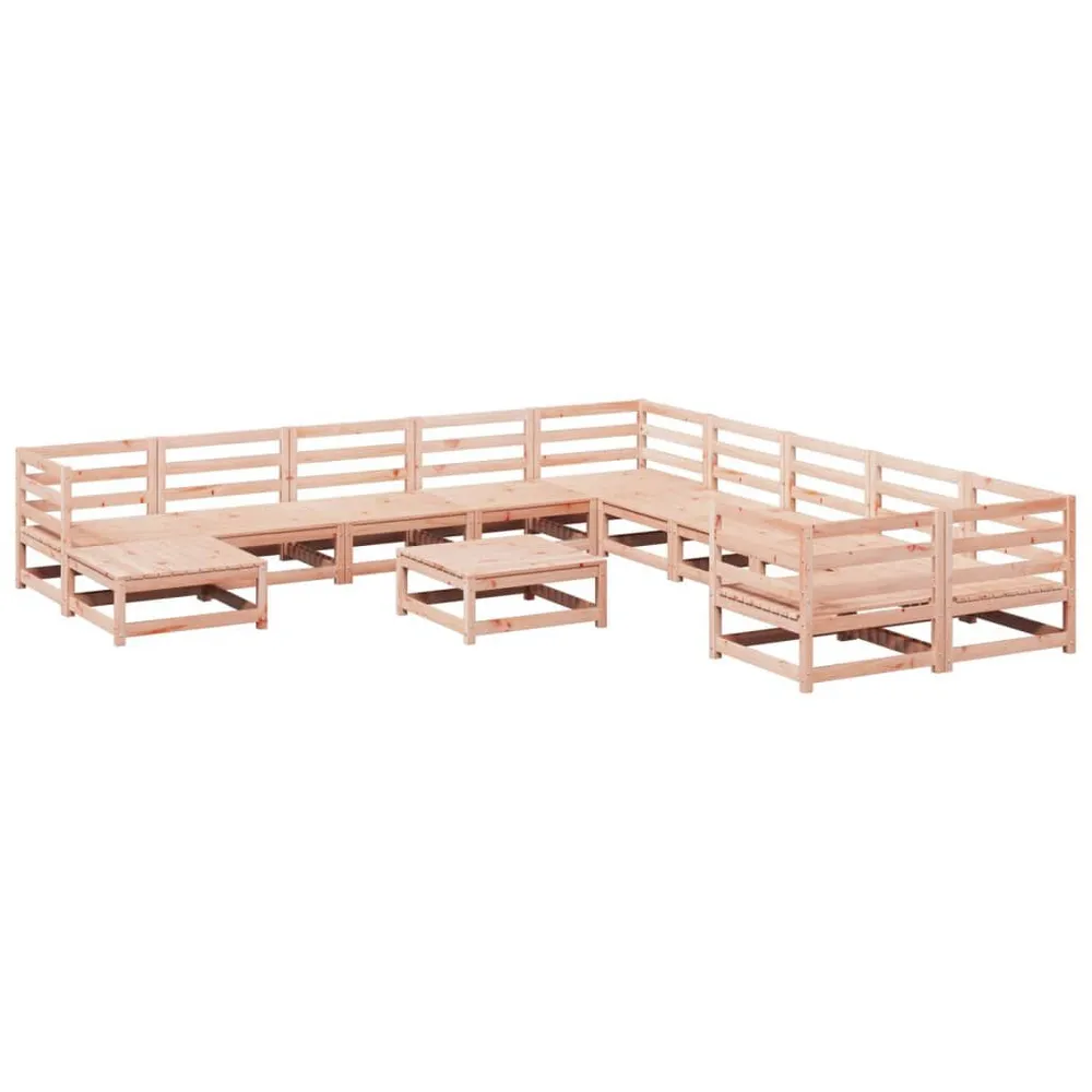 Salon de jardin 12 pcs bois massif sapin de douglas