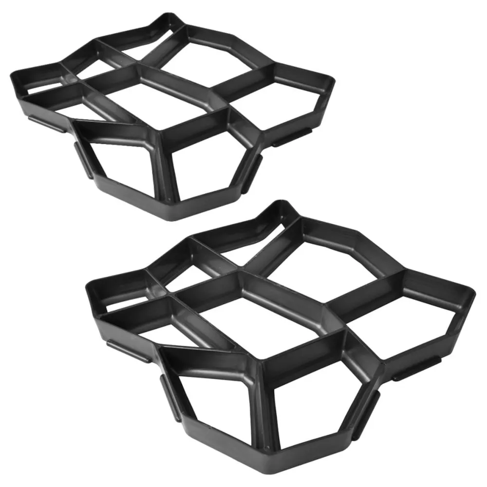 Moule de pavé de jardin 42 x 42 x 4 cm 2 pcs