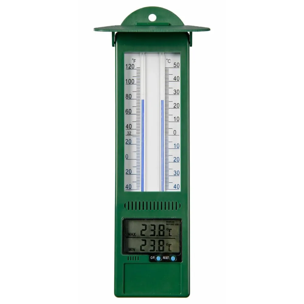 Nature Thermomètre numérique min-max d'extérieur 9,5x2,5x24 cm