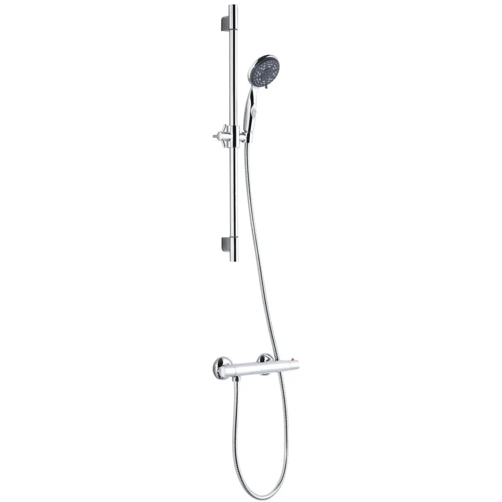 SCHÜTTE Ensemble de barre de douche AQUA 2 SAVE chrome