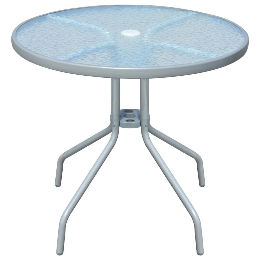 Table de bistro Gris 80x71 cm Acier