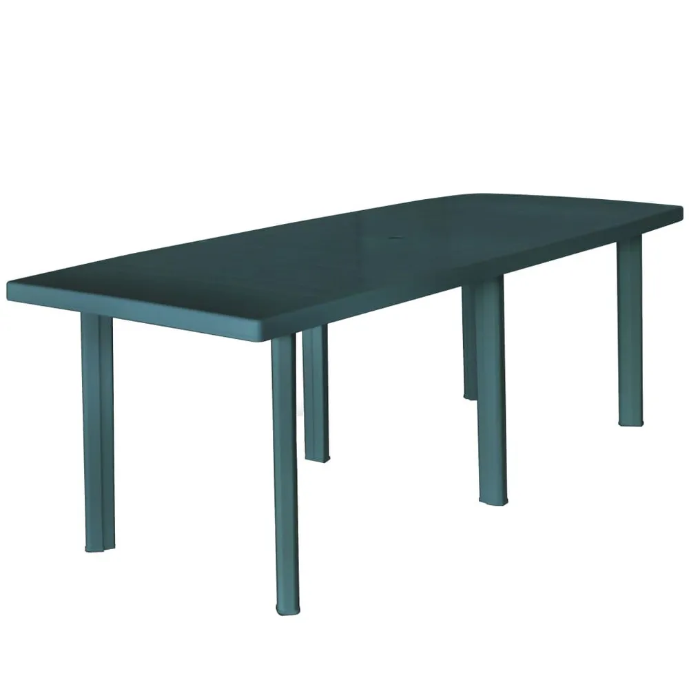 Table de jardin Vert 210 x 96 x 72 cm Plastique