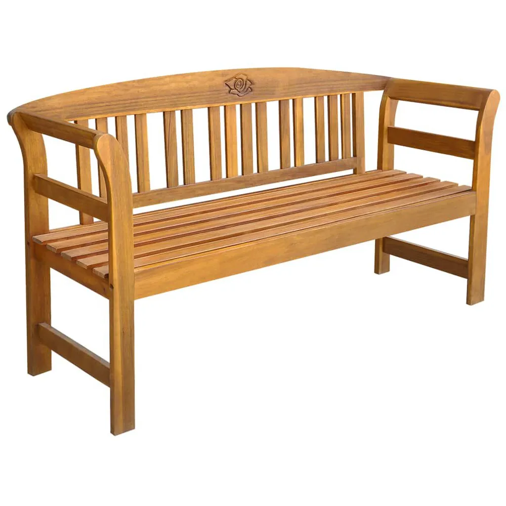 Banc de jardin 157 cm Bois d'acacia solide