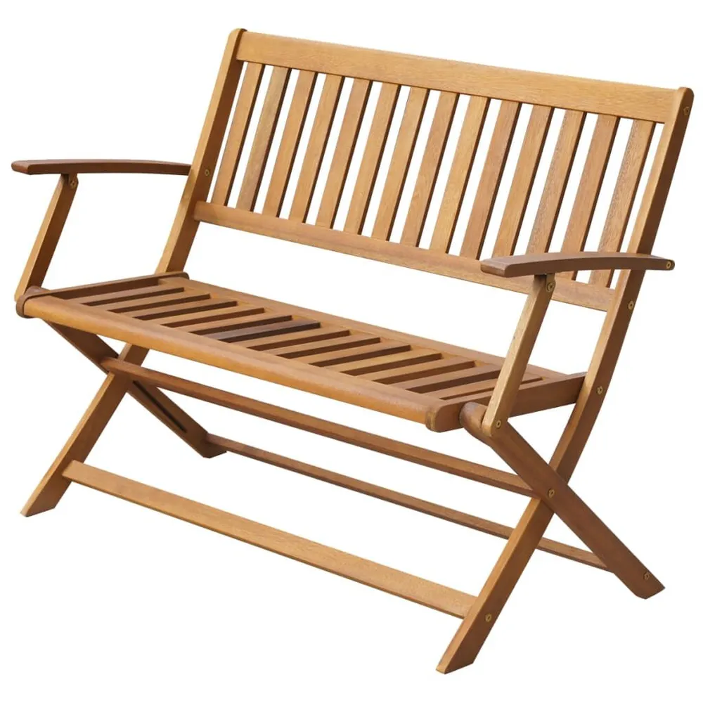 Banc de jardin 120 cm Bois d'acacia solide